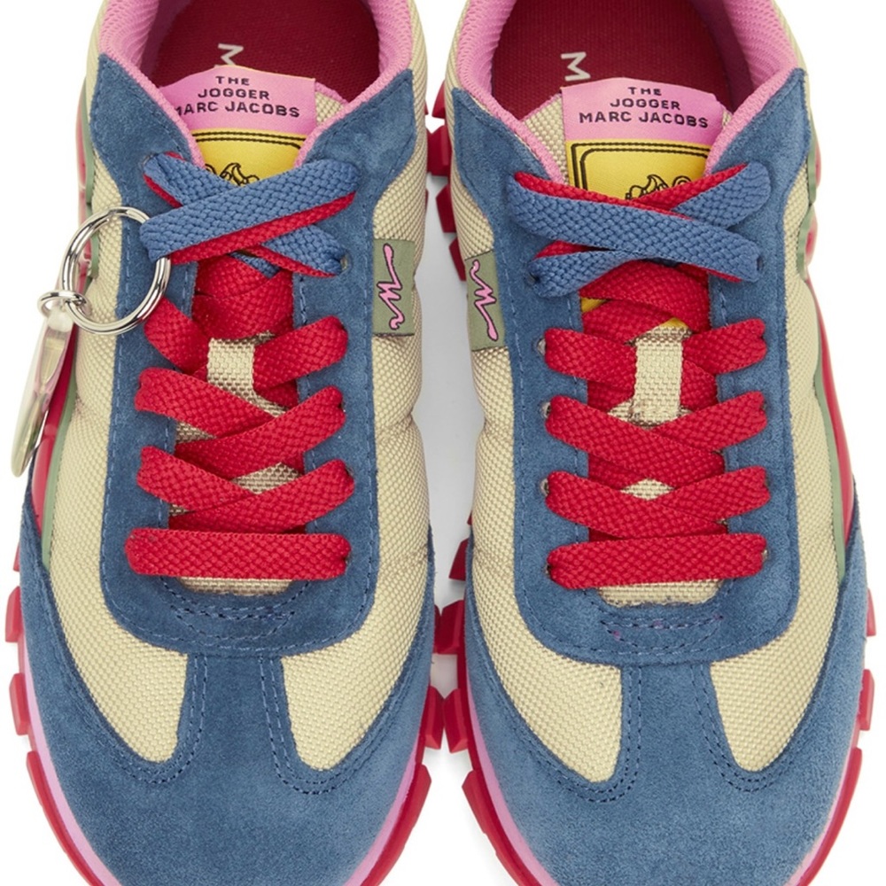 Marc Jacobs navy/beige jogger sneakers size 38